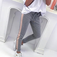 Load image into Gallery viewer, Casual 2018 Women Pants Side Striped Trousers Mid Waist Fashion Slim Pants Pantalon For Girls WS8461R