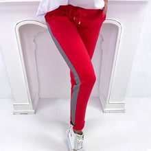 Load image into Gallery viewer, Casual 2018 Women Pants Side Striped Trousers Mid Waist Fashion Slim Pants Pantalon For Girls WS8461R